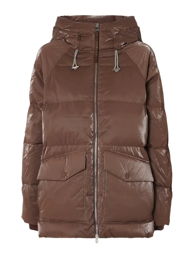 Varley Fullerton Hooded Quilted Shell Down Jacket | Image 1 Varley Fullerton Hooded Quilted Shell Down Jacket | Image 1