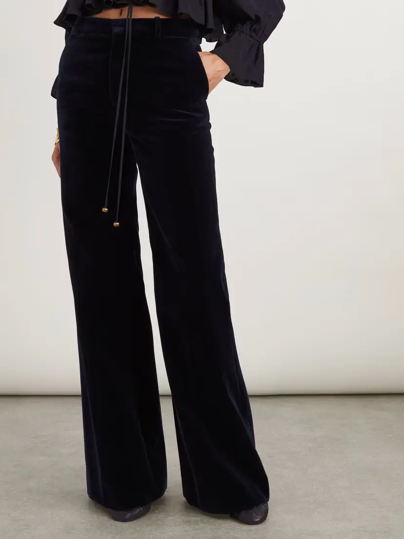 Chloé Cotton-velvet Wide-leg Pants | Thumbnail 3
