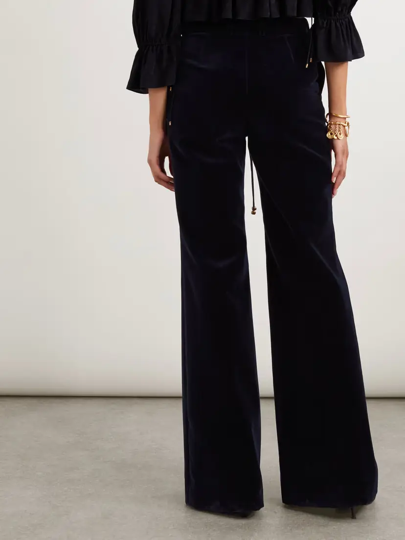 Chloé Cotton-velvet Wide-leg Pants | Thumbnail 4