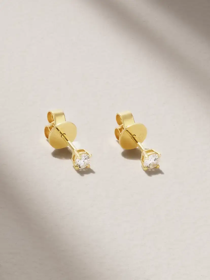 18-karat Gold Diamond Earrings 18-karat Gold Diamond Earrings