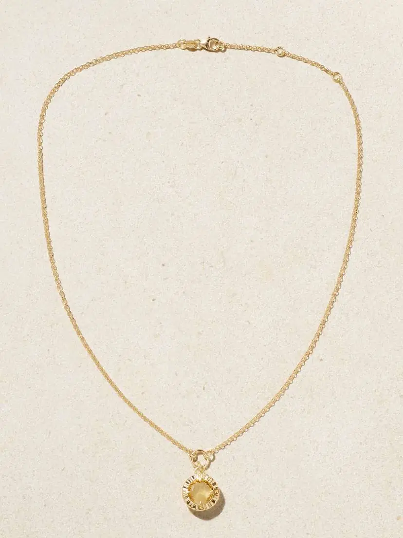 Foundrae Internal Compass 18-karat Gold Citrine Necklace | Thumbnail 4 Foundrae Internal Compass 18-karat Gold Citrine Necklace | Thumbnail 4