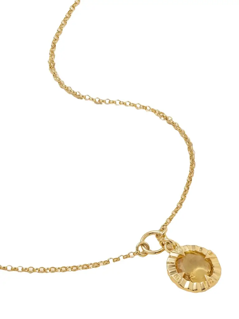 Foundrae Internal Compass 18-karat Gold Citrine Necklace | Image 1 Foundrae Internal Compass 18-karat Gold Citrine Necklace | Image 1