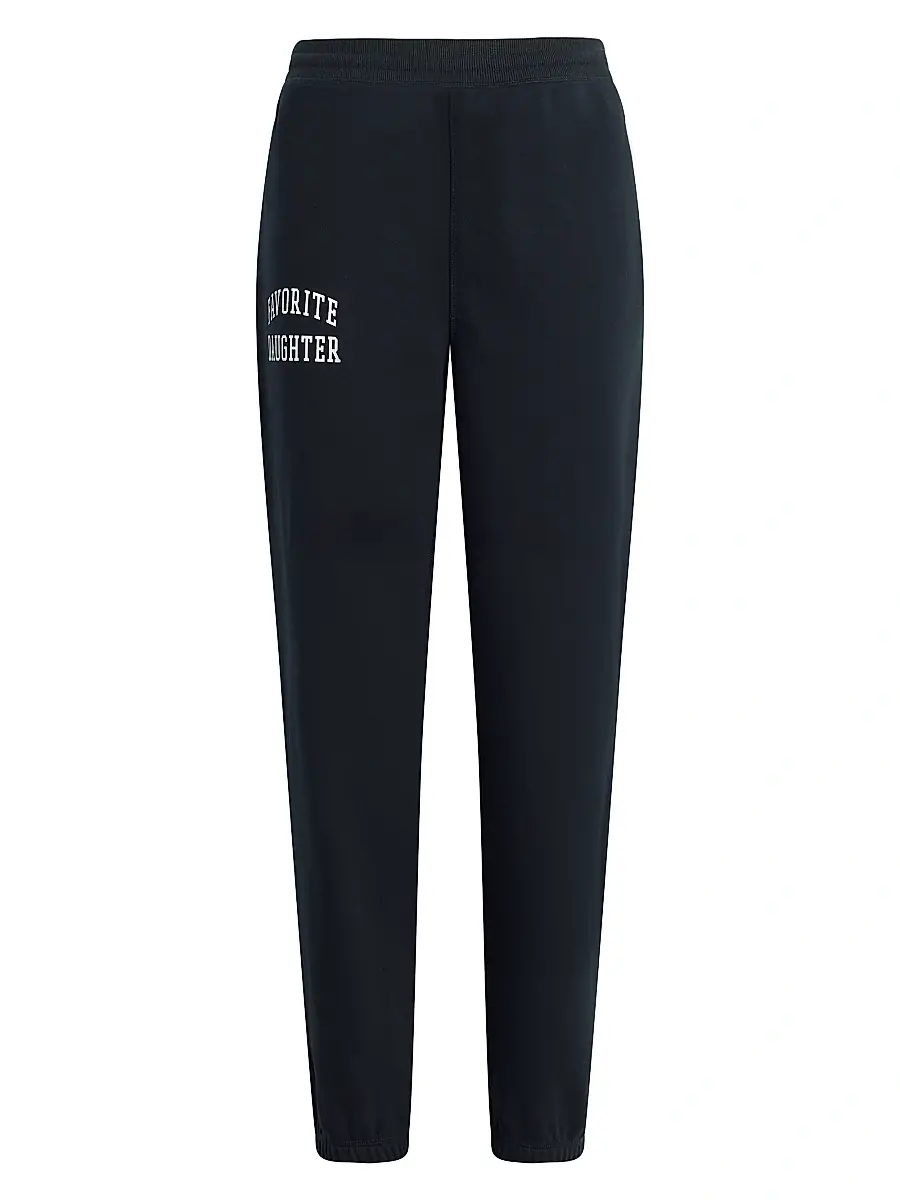 Favorite Daughter Women's The Collegiate Joggers - Black | Image 1 Favorite Daughter Women's The Collegiate Joggers - Black | Image 1