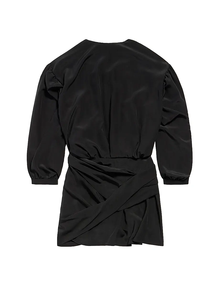 Balenciaga Women's V-Neck Mini Dress | Thumbnail 2