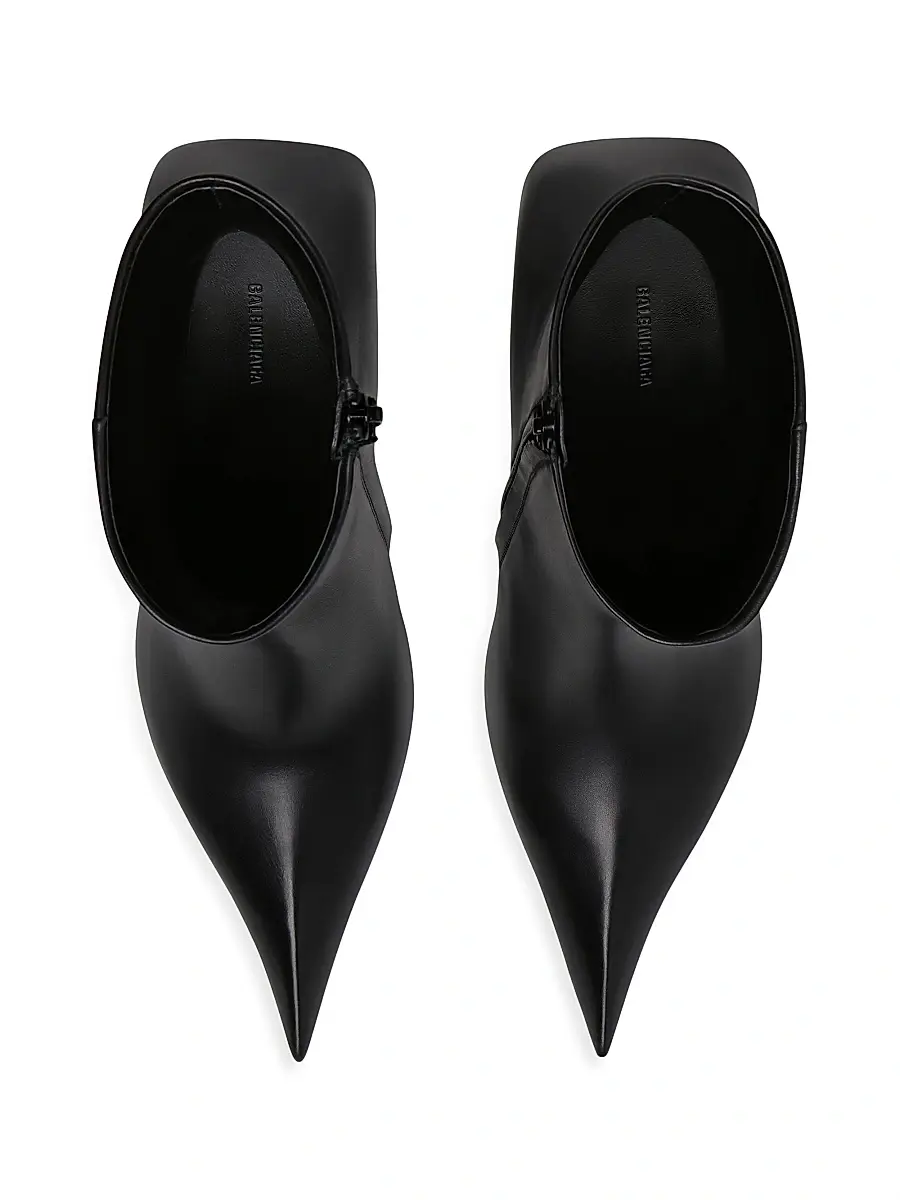Balenciaga Women's Hourglass 100MM Booties - Black | Thumbnail 4 Balenciaga Women's Hourglass 100MM Booties - Black | Thumbnail 4