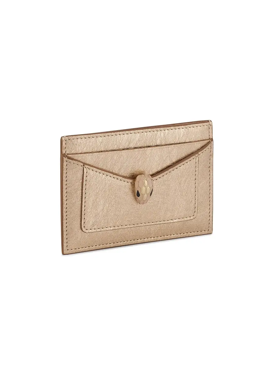 BVLGARI Women's Serpenti Forever Leather Card Holder | Thumbnail 3 BVLGARI Women's Serpenti Forever Leather Card Holder | Thumbnail 3