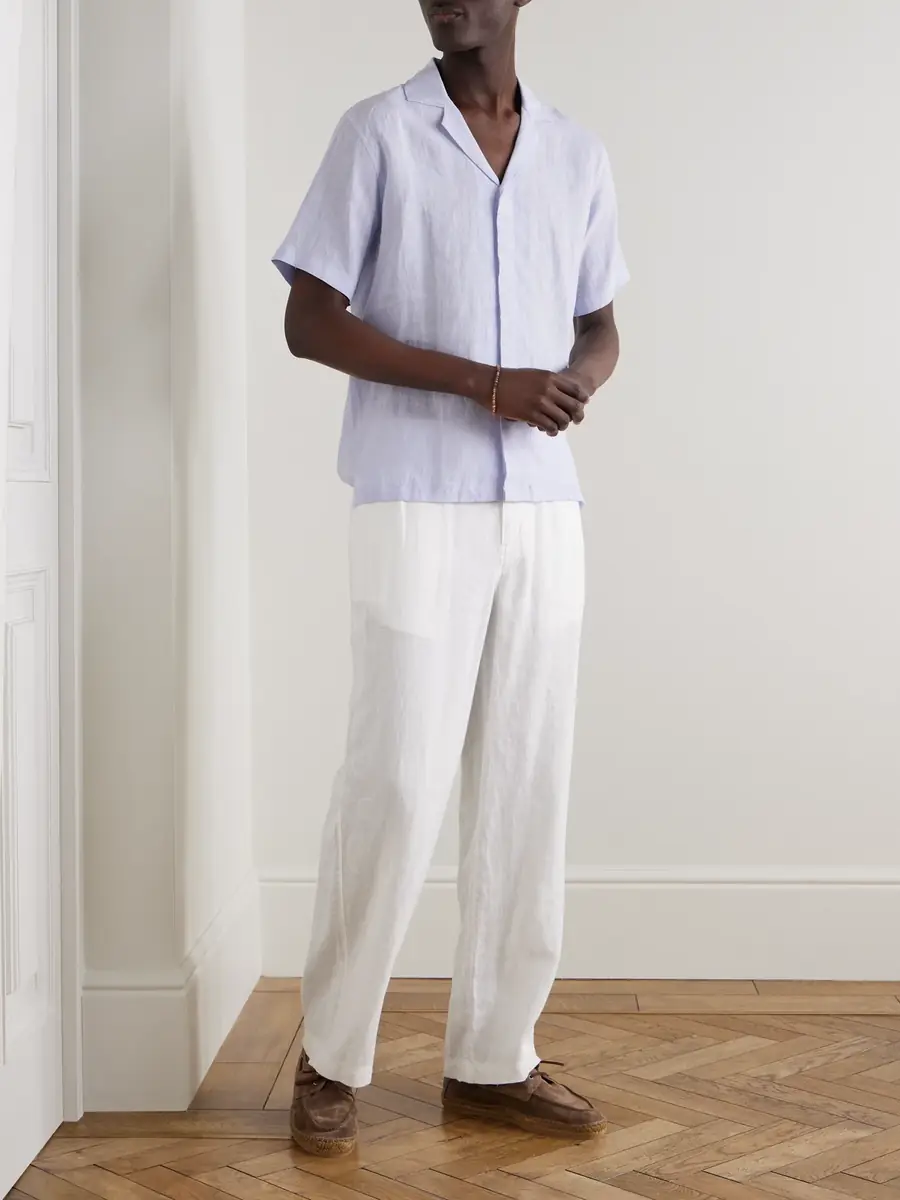 Orlebar Brown Maitan II Camp-Collar Linen Shirt - Men | Thumbnail 2 Orlebar Brown Maitan II Camp-Collar Linen Shirt - Men | Thumbnail 2