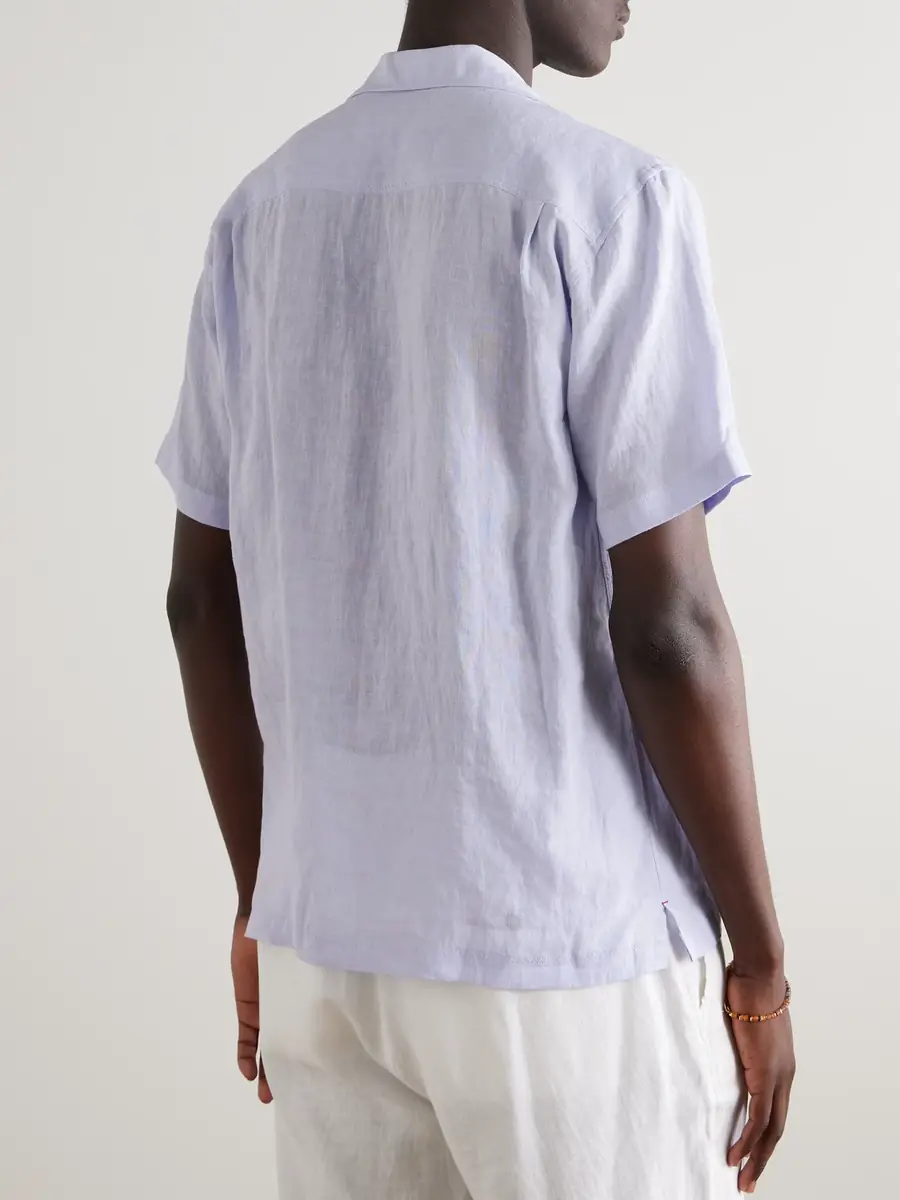 Orlebar Brown Maitan II Camp-Collar Linen Shirt - Men | Thumbnail 3 Orlebar Brown Maitan II Camp-Collar Linen Shirt - Men | Thumbnail 3