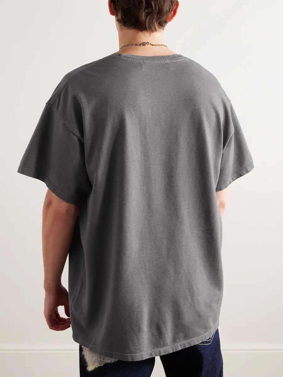 The Elder Statesman Cotton and Cashmere-Blend Jersey T-Shirt - Men | Thumbnail 4 The Elder Statesman Cotton and Cashmere-Blend Jersey T-Shirt - Men | Thumbnail 4
