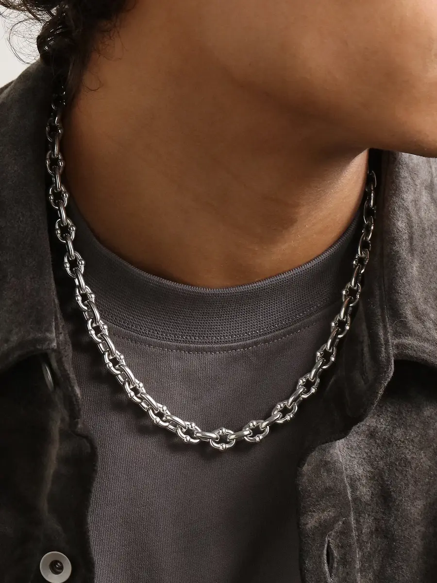 Greg Yuna Sterling Silver Chain Necklace - Men | Thumbnail 2