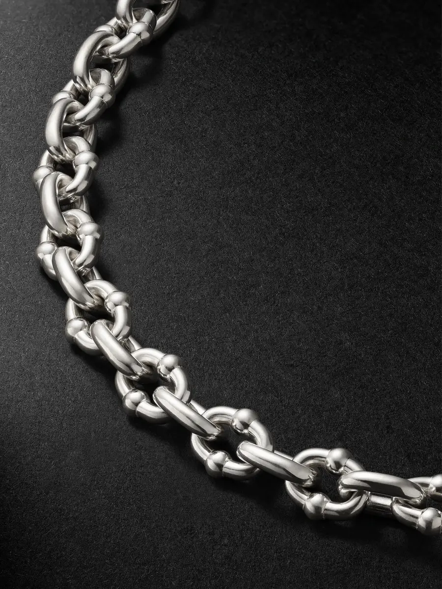 Greg Yuna Sterling Silver Chain Necklace - Men | Thumbnail 4