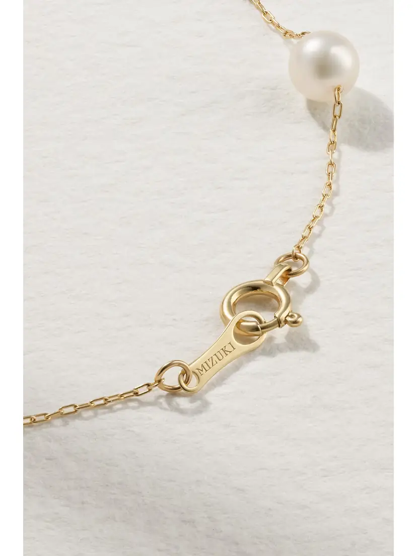 Mizuki 14-karat Gold Pearl Bracelet | Thumbnail 3 Mizuki 14-karat Gold Pearl Bracelet | Thumbnail 3