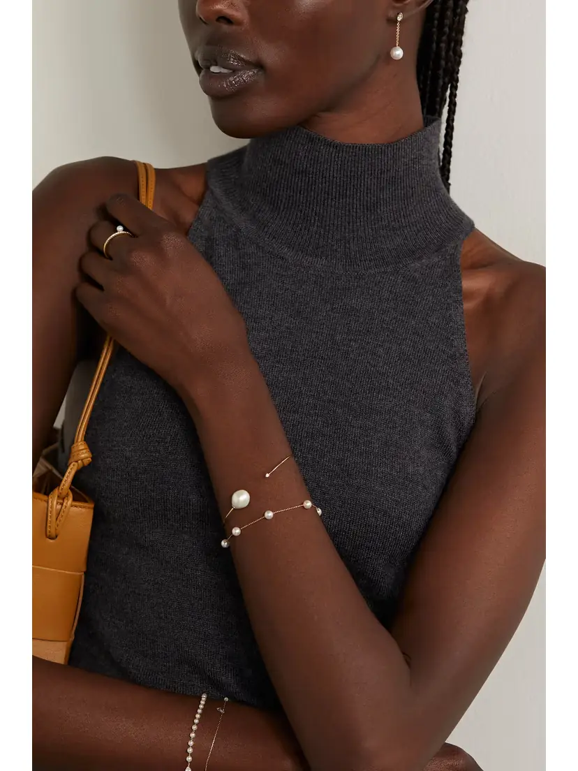 Mizuki 14-karat Gold Pearl Bracelet | Thumbnail 5 Mizuki 14-karat Gold Pearl Bracelet | Thumbnail 5