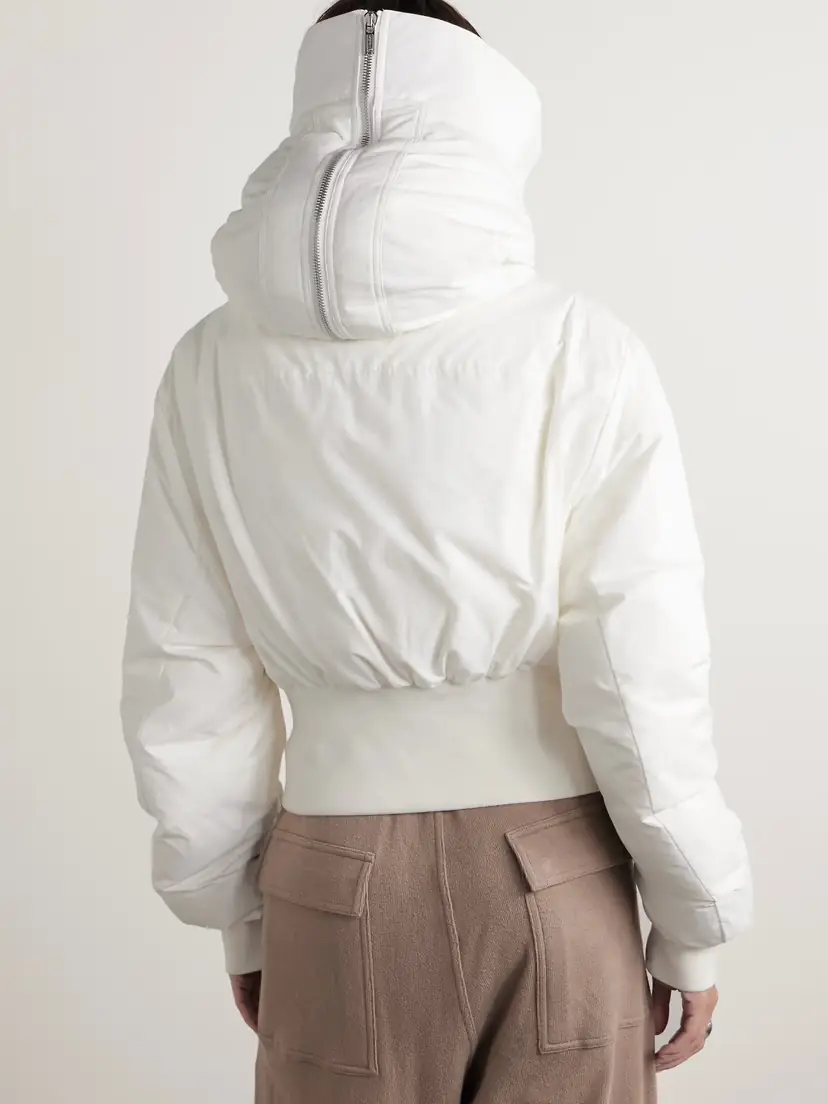 Rick Owens + Moncler Alice Hooded Shearling-trimmed Quilted Shell Down Jacket | Thumbnail 4 Rick Owens + Moncler Alice Hooded Shearling-trimmed Quilted Shell Down Jacket | Thumbnail 4
