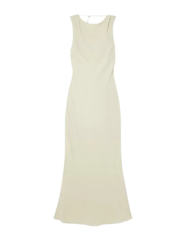 Draped Lenzing™ Lyocell And Ecovero™-blend Maxi Dress