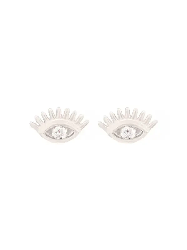 0.13ct Diamond 14K Gold Evil Eye Dainty Stud 0.13ct Diamond 14K Gold Evil Eye Dainty Stud