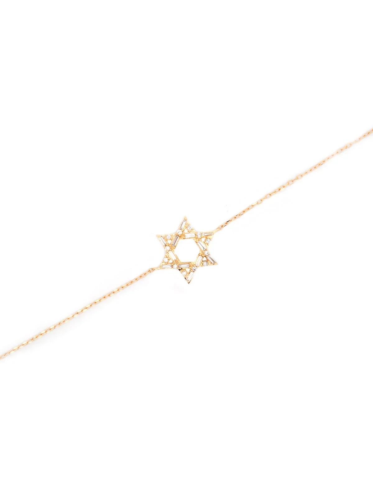 0.19ct Diamond 18K Gold Star of David Bracelet 0.19ct Diamond 18K Gold Star of David Bracelet