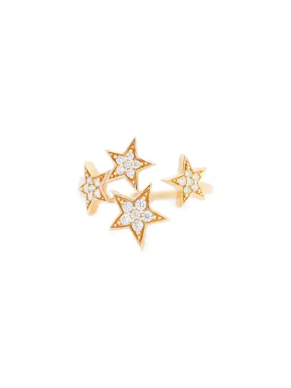 0.19ct Diamond 18K Gold Stars Ring 0.19ct Diamond 18K Gold Stars Ring