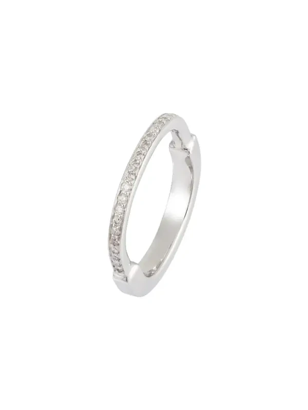 0.20ct Diamond 18K Gold Pave Alliance Ring 0.20ct Diamond 18K Gold Pave Alliance Ring
