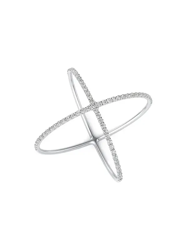0.25ct Diamond 18K Gold X Ring 0.25ct Diamond 18K Gold X Ring