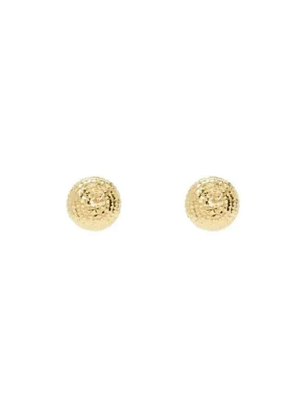 0.28g Faceted Ball Stud Earrings