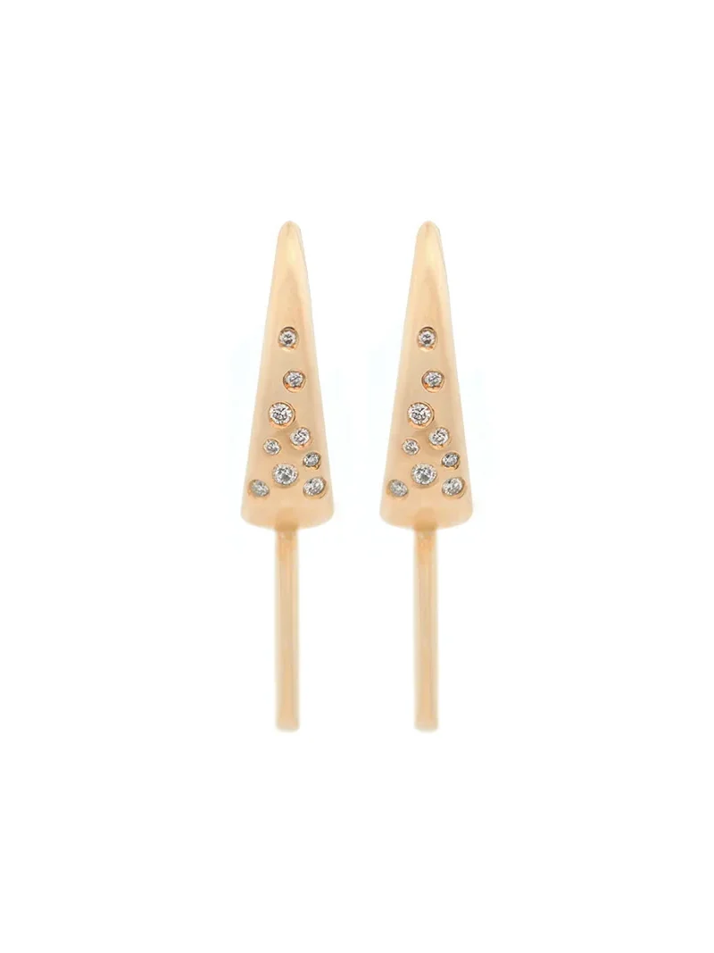 0.29ct Diamond 14K Gold Statement Earrings