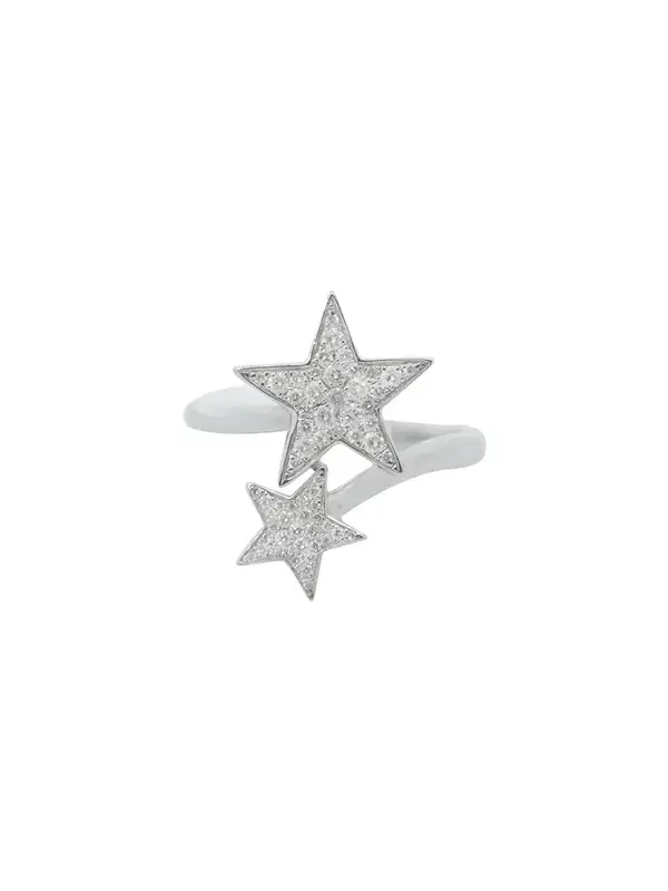 0.30ct Diamond 18K Gold Double Star Ring 0.30ct Diamond 18K Gold Double Star Ring