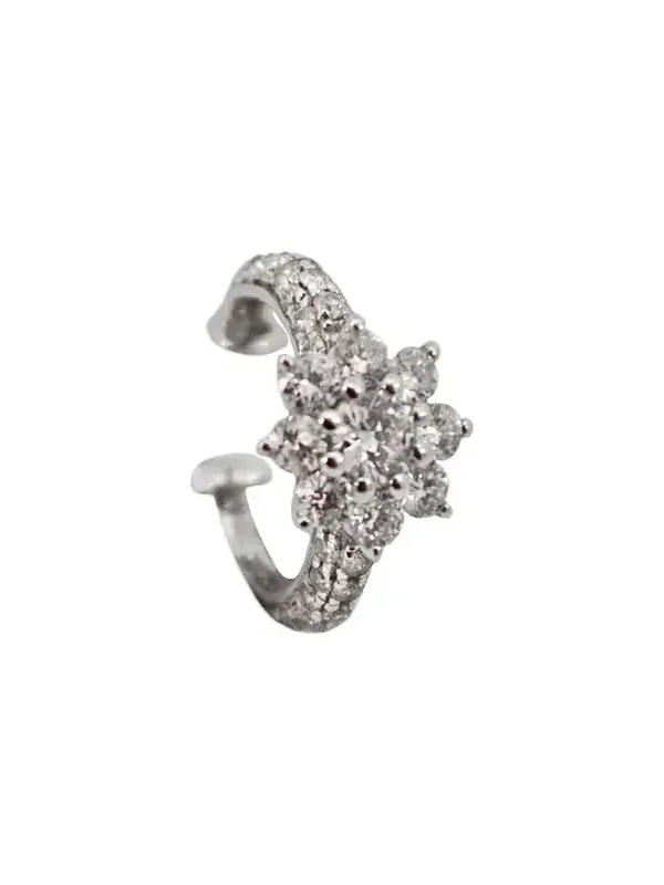 0.30ct Diamond 18K Gold Floral Ear Cuff 0.30ct Diamond 18K Gold Floral Ear Cuff