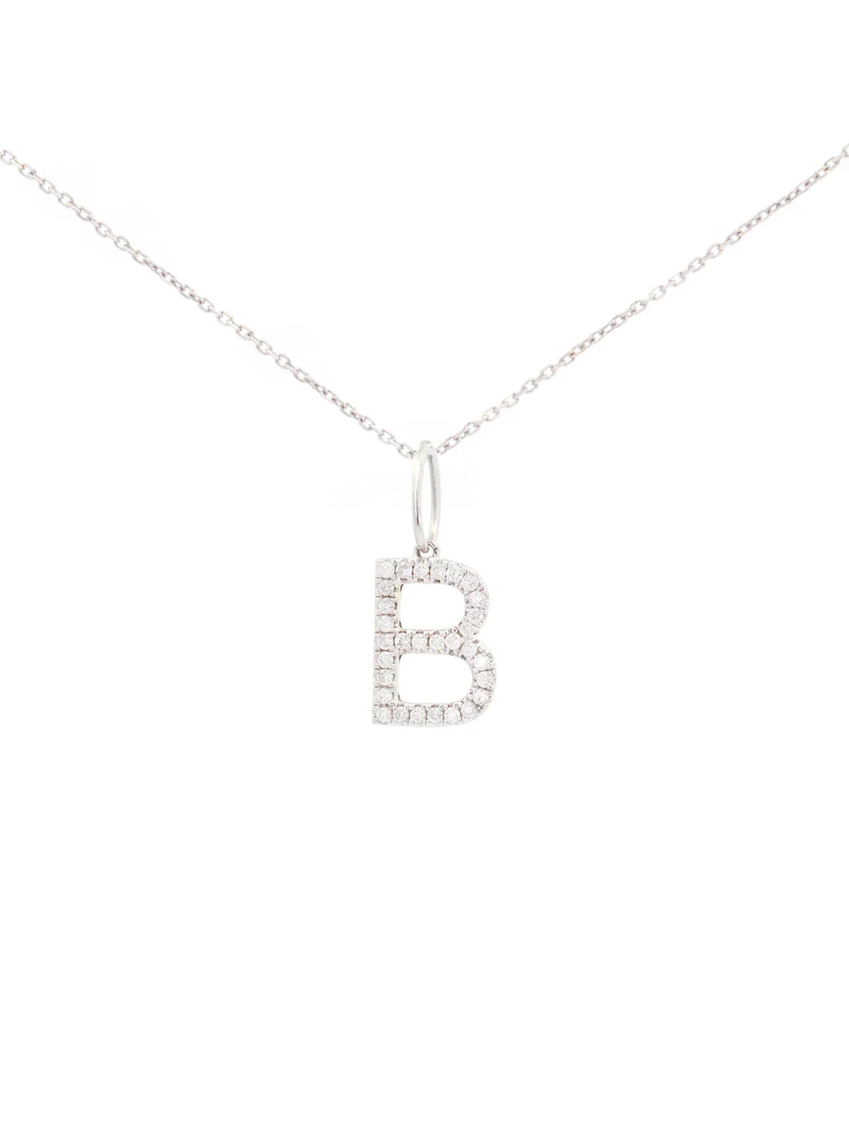 0.30ct Diamond 18K Gold Letter B Pendant 0.30ct Diamond 18K Gold Letter B Pendant