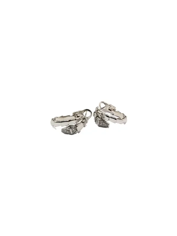 0.42ct Diamond 18K Gold Snake Earrings 0.42ct Diamond 18K Gold Snake Earrings