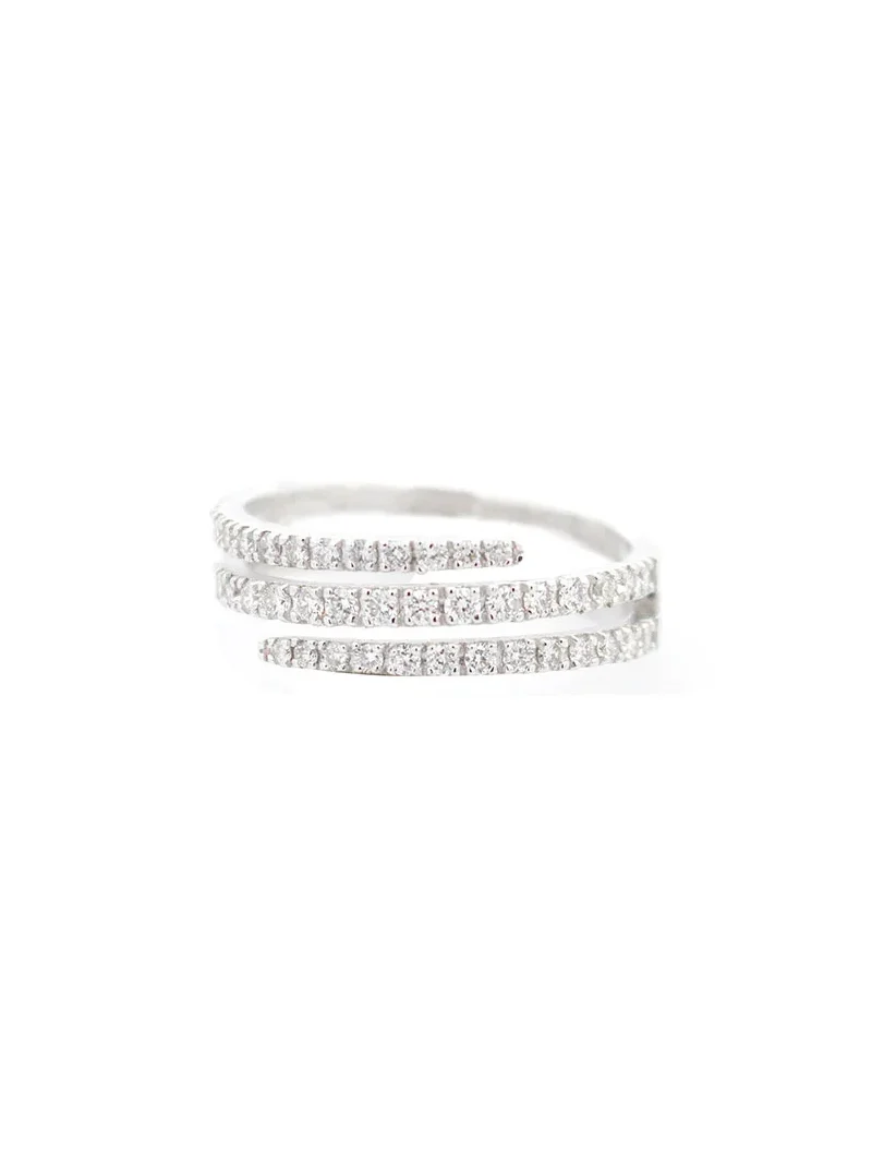 0.44ct Diamond 18K Gold Spiral Ring 0.44ct Diamond 18K Gold Spiral Ring