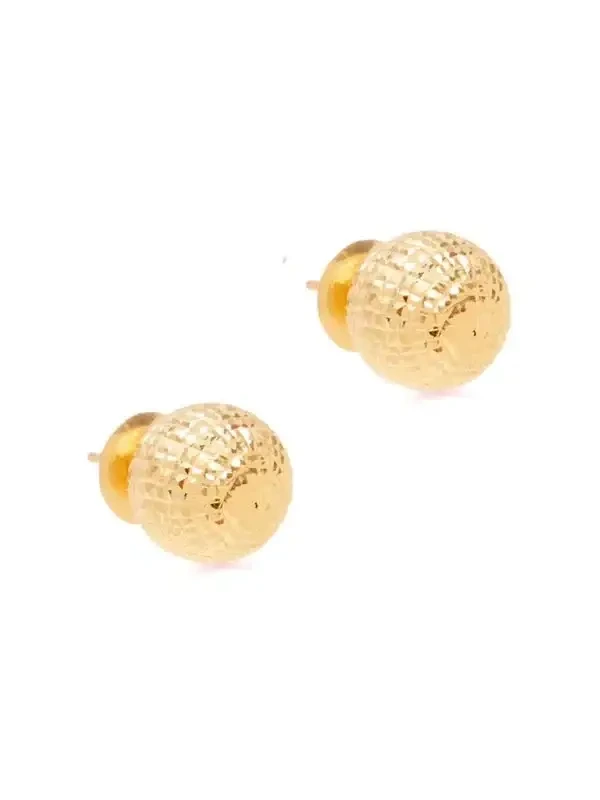 0.44g Faceted Ball Stud Earrings