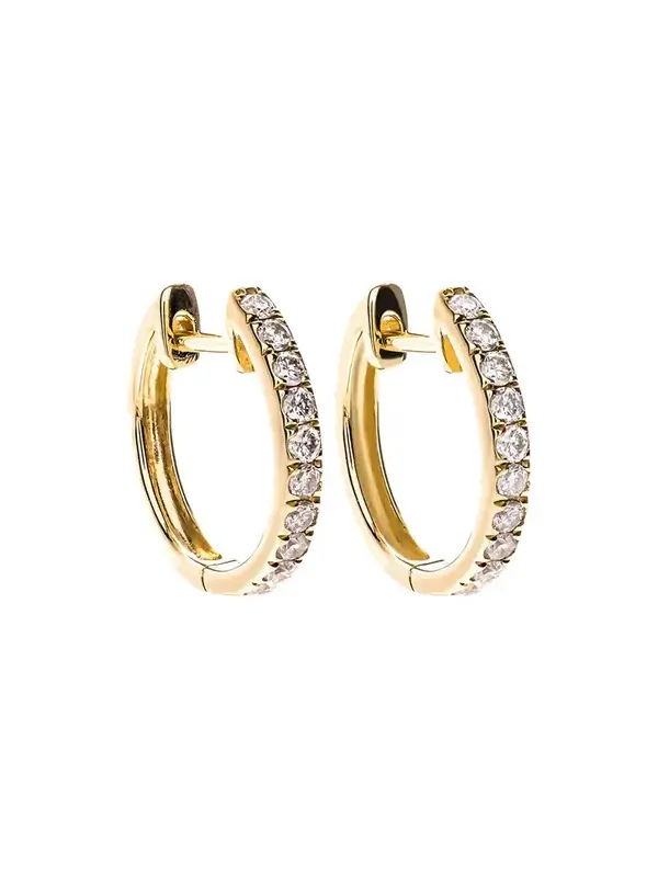 0.46ct Diamond 18K Gold Huggie Hoop Earrings 0.46ct Diamond 18K Gold Huggie Hoop Earrings
