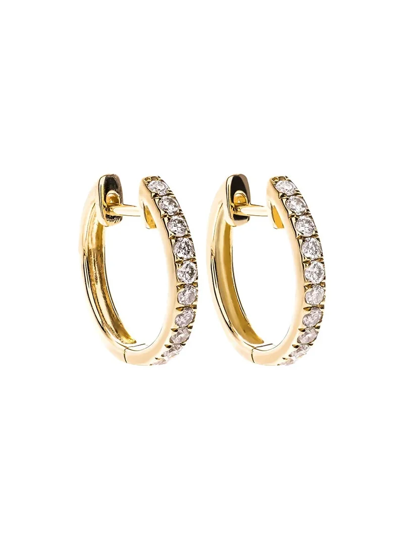 0.46ct Diamond 18K Gold Huggie Hoop Earrings 0.46ct Diamond 18K Gold Huggie Hoop Earrings