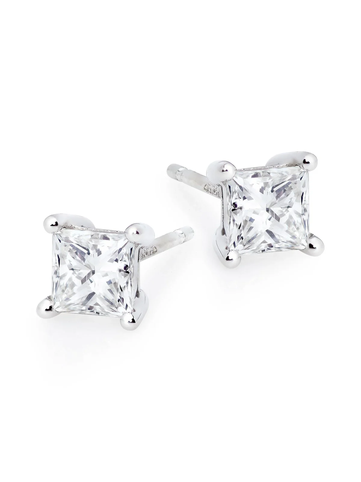 0.4ctw Diamond Princess Studs 14K Gold 01 Side Earring 0.4ctw Diamond Princess Studs 14K Gold 01 Side Earring