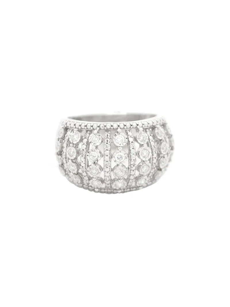0.50ct Diamond 14K Gold Dome Ring