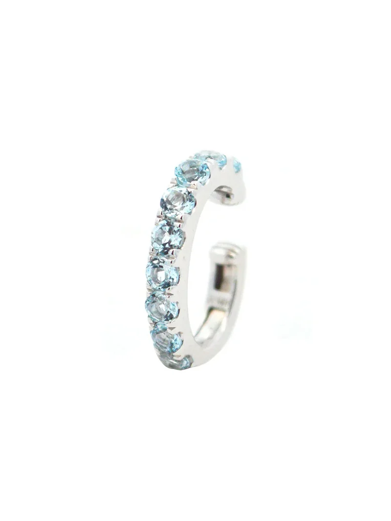 0.60ct Blue Topaz 18K Gold Ear cuff 0.60ct Blue Topaz 18K Gold Ear cuff