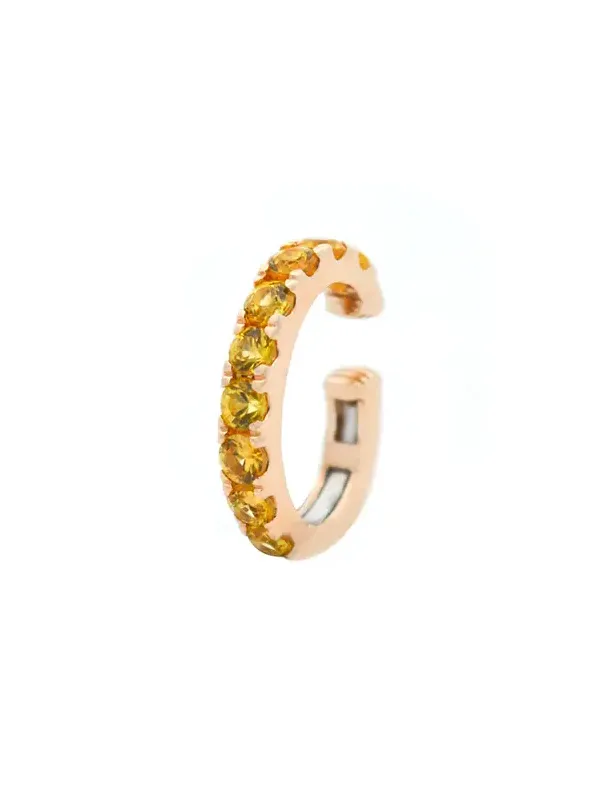 0.68ct Yellow Sapphire 14K Gold Ear Cuff 0.68ct Yellow Sapphire 14K Gold Ear Cuff
