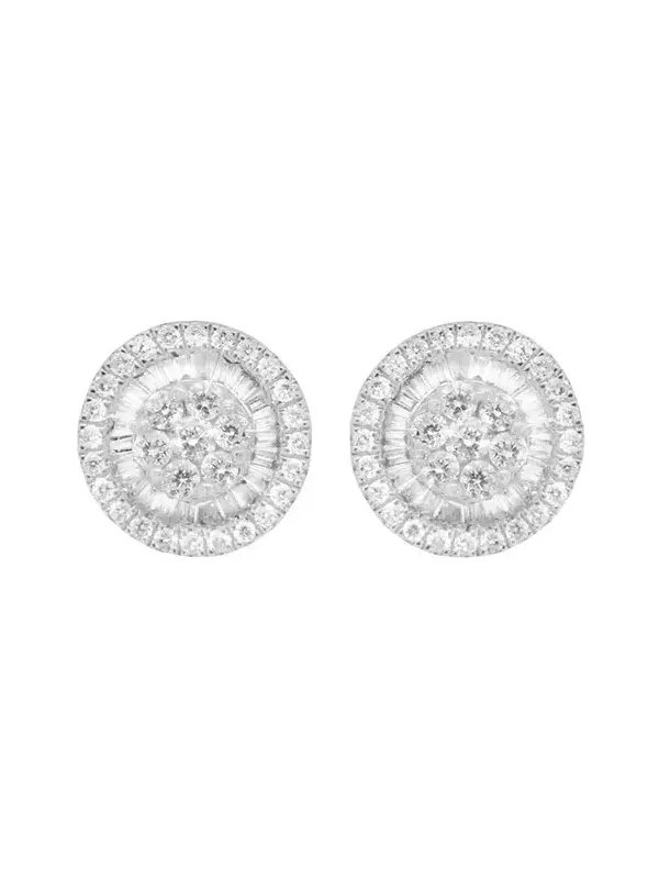 0.76ct Diamond 18K Gold Illusion Set Stud Earrings 0.76ct Diamond 18K Gold Illusion Set Stud Earrings