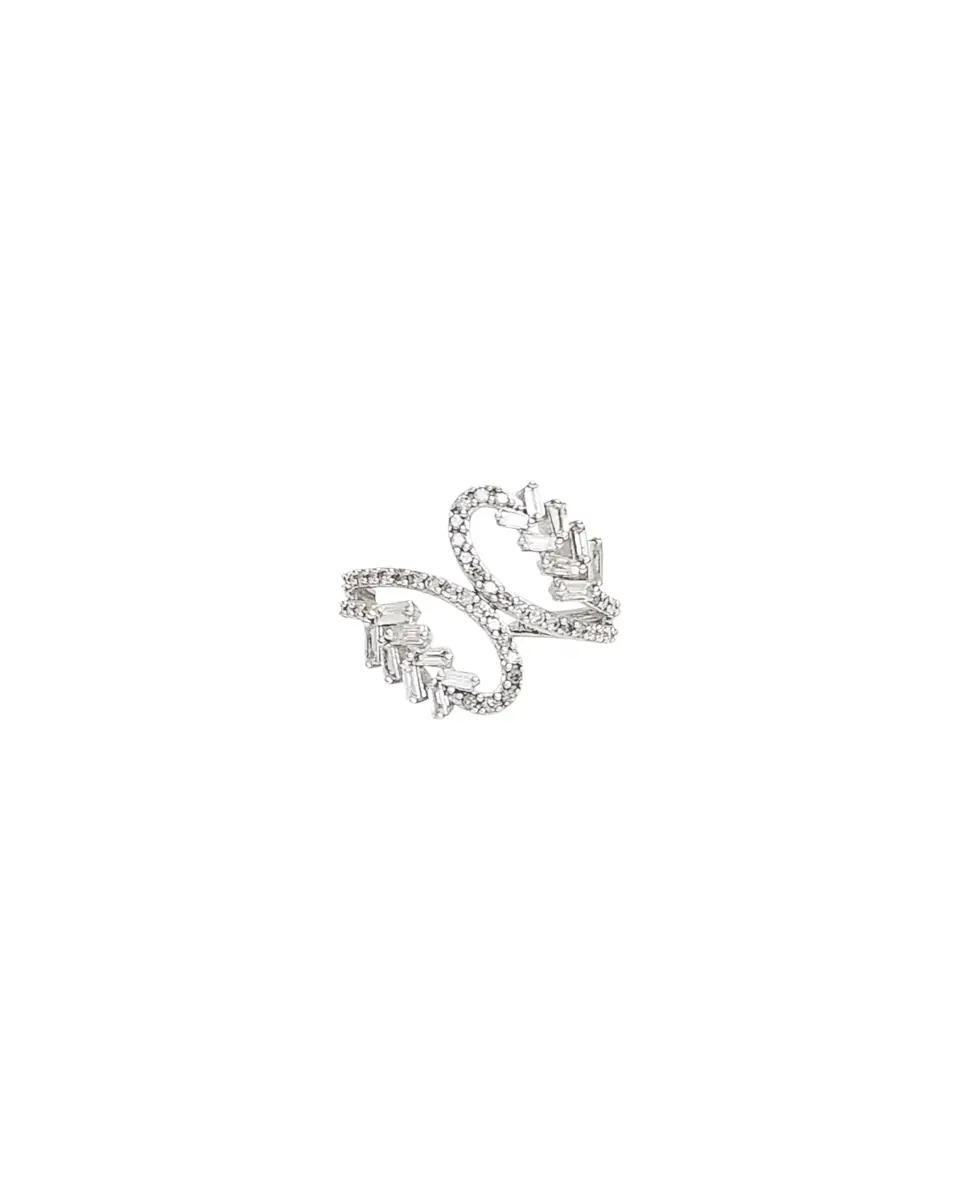 Wish Fine Jewelry 0.80ct Diamond 14K Gold Crossover Ring | Image 1 Wish Fine Jewelry 0.80ct Diamond 14K Gold Crossover Ring | Image 1