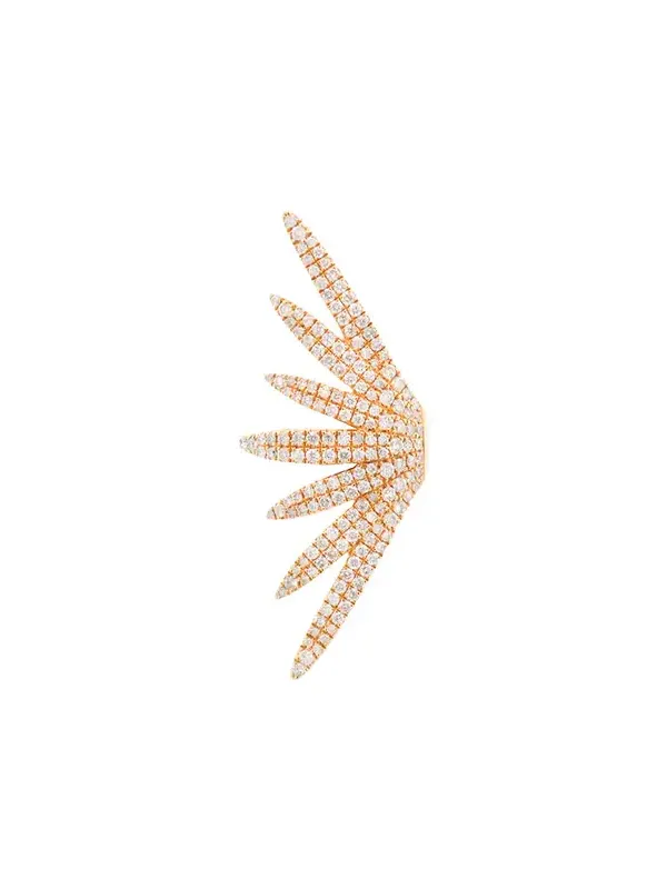 0.90ct Diamond 18K Gold Multi Row Ear Cuff 0.90ct Diamond 18K Gold Multi Row Ear Cuff