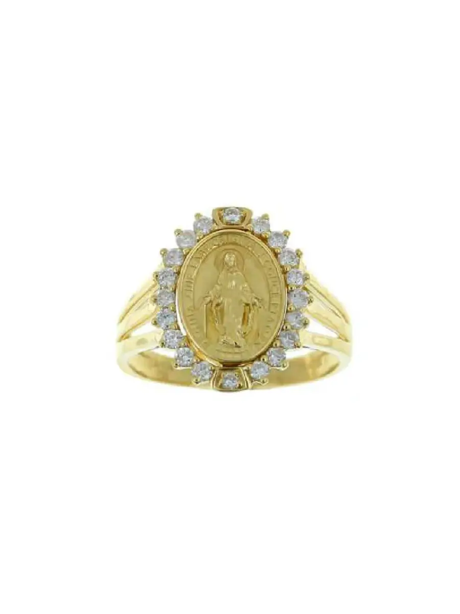 Wish Fine Jewelry 0.90ct Diamond 18K Gold Our Lady of Grace Ring | Thumbnail 2 Wish Fine Jewelry 0.90ct Diamond 18K Gold Our Lady of Grace Ring | Thumbnail 2