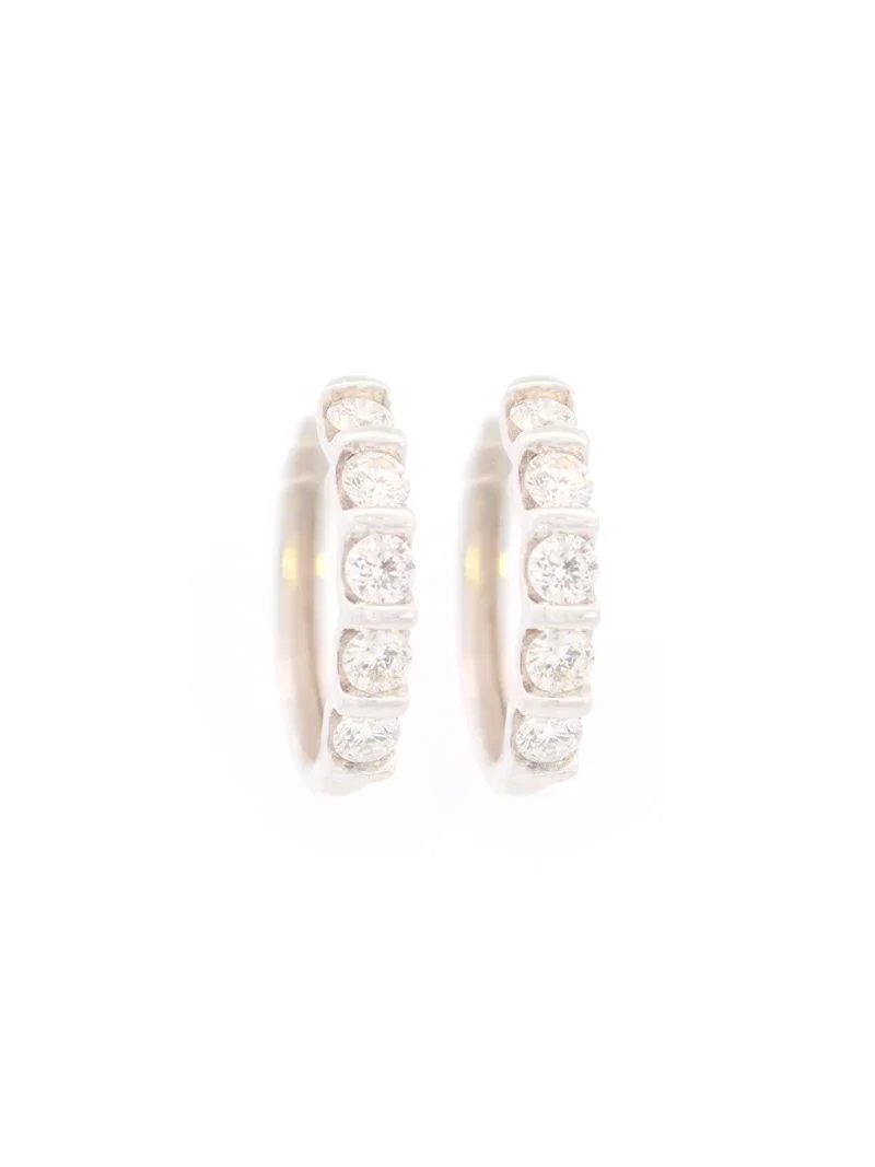 1.00ct Diamond 14K Gold Hoop Earrings 1.00ct Diamond 14K Gold Hoop Earrings