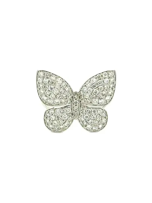 1.0ct Diamond 18K Gold Butterfly Cluster Ring 1.0ct Diamond 18K Gold Butterfly Cluster Ring