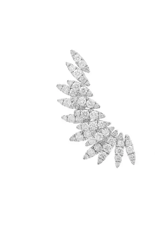 Wish Fine Jewelry 1.18cts Diamond 18K Gold Wing Climber one side Earrings | Image 1 Wish Fine Jewelry 1.18cts Diamond 18K Gold Wing Climber one side Earrings | Image 1