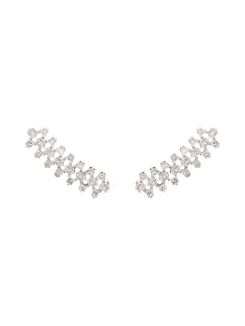 1.30ct Diamond 18K Gold Princess Cut Climber Earrings 1.30ct Diamond 18K Gold Princess Cut Climber Earrings