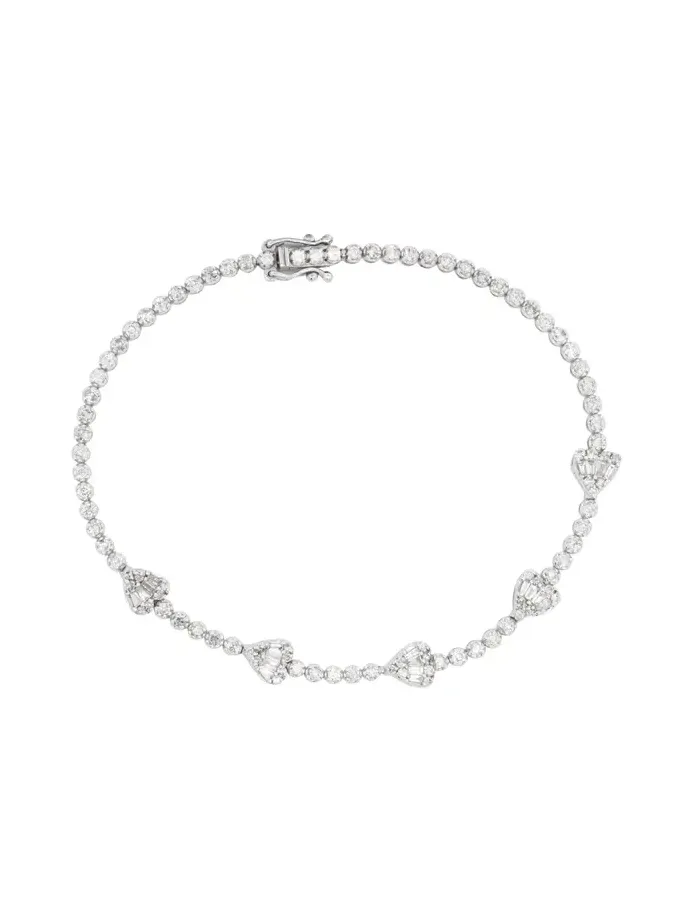 1.35ct Diamond 14K Gold Tennis Bracelet