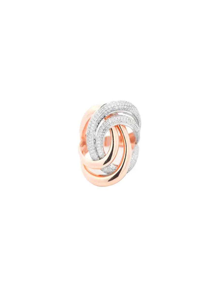 Wish Fine Jewelry 1.36ct Diamond 14K Gold Crossover Ring | Image 1 Wish Fine Jewelry 1.36ct Diamond 14K Gold Crossover Ring | Image 1