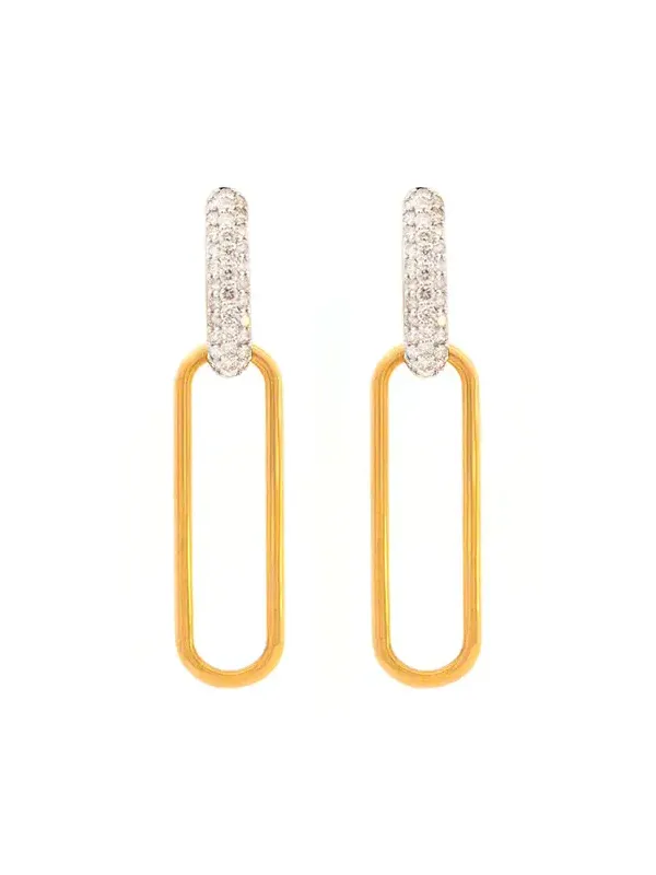 1.3ct Diamond 14K Gold Dangle Earrings 1.3ct Diamond 14K Gold Dangle Earrings