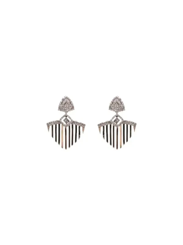 1.3ct Diamond 14K Gold Dangle Earrings